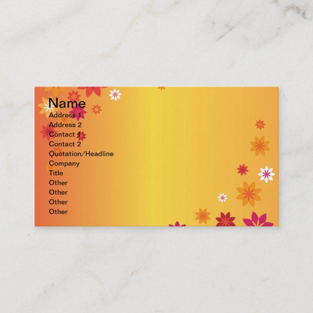 Letter M Business Card (Front)