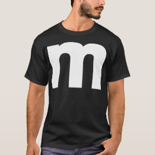 Letter M Capital Alphabet Groups Halloween T-Shirt