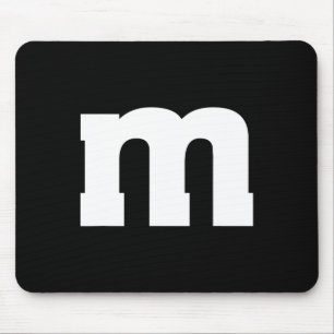 Letter M Capital Alphabet Mouse Pad