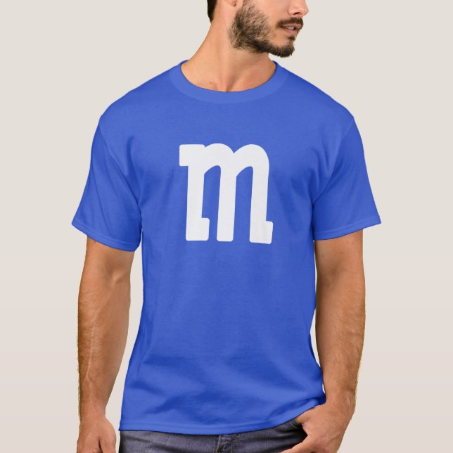 Letter M Lower Case Alphabet Matching Halloween Te T-Shirt (Front)