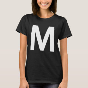 Letter M Lowercase Letter for Halloween ABC Letter T-Shirt