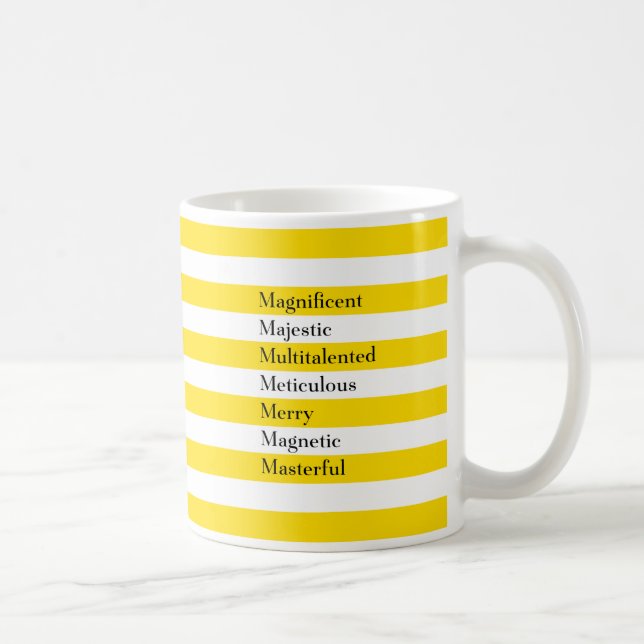 Letter M Mup Coffee Mug (Right)