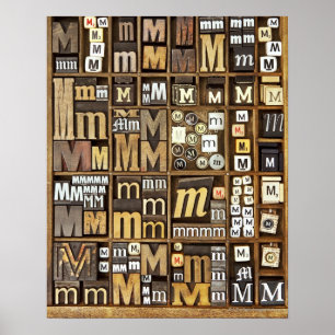 Letter M Poster