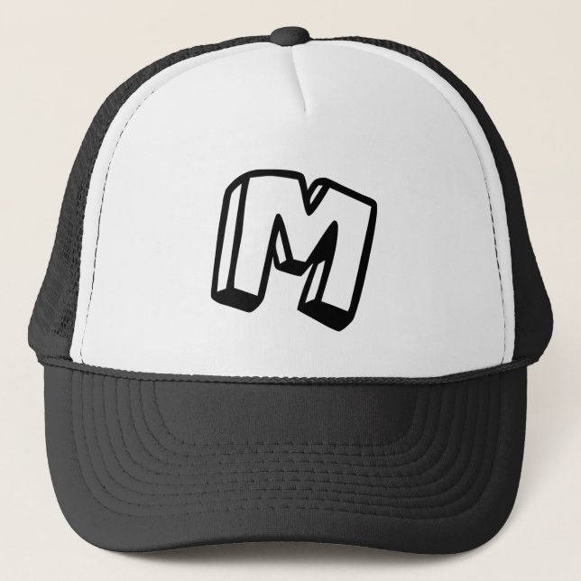 Letter M Trucker Hat (Front)