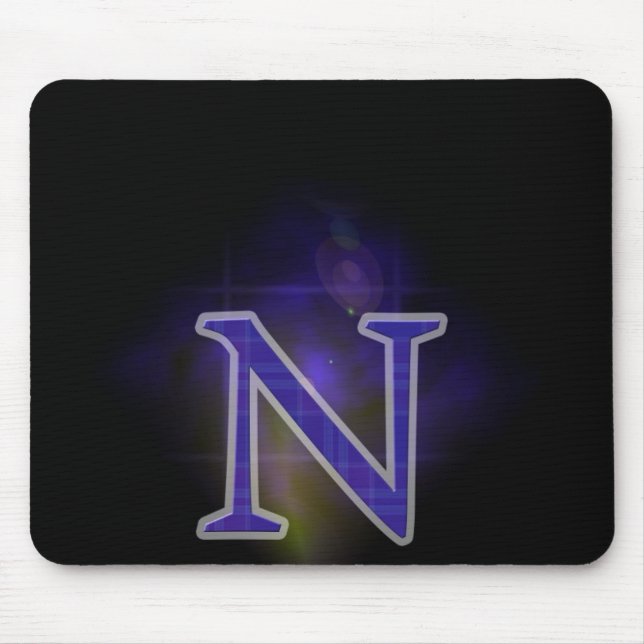 Letter N Mouse Pad (Front)