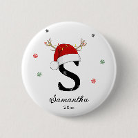 Letter Name Santa Hat | Monogram | Custom Initial
