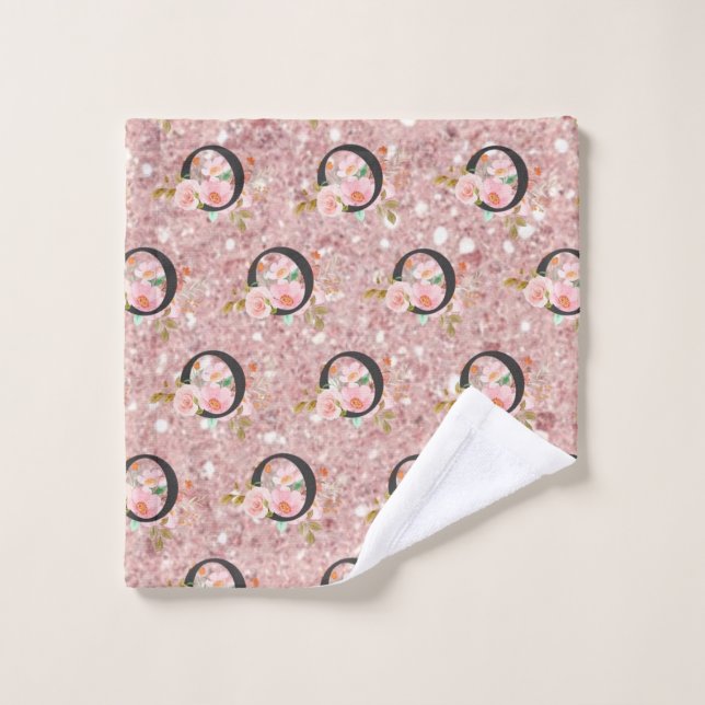 Letter O Bath Towel Set (Wash Cloth)