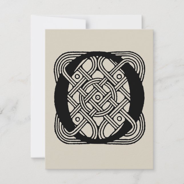 Letter O Vintage Celtic Knot Monogram (Front)