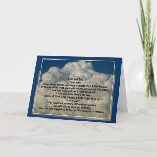 Letter of love to parents card