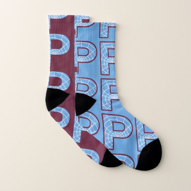 Letter P Duo MB All-Over-Print Socks (Pair)