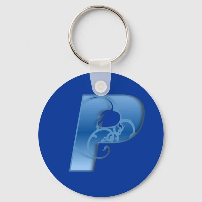 Letter P Keychain (Front)