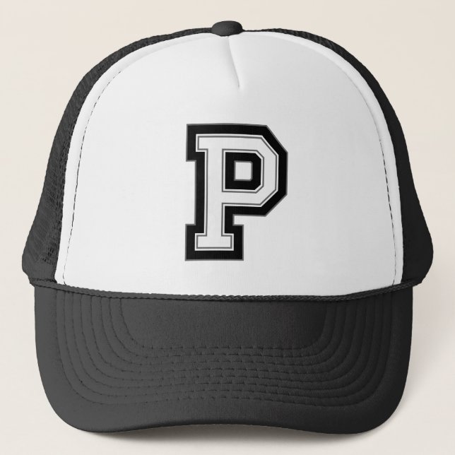 Letter "P" Trucker Hat (Front)