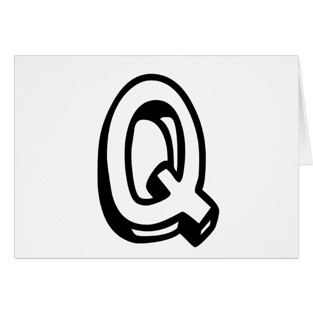Letter Q (Front Horizontal)