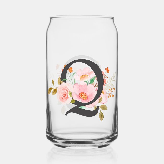 Letter Q Can Glass (Front)