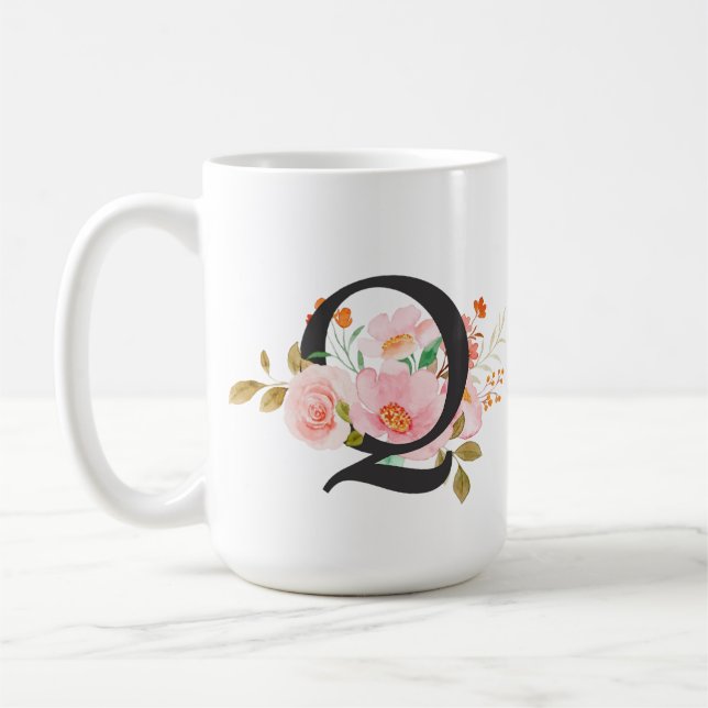Letter Q Coffee Mug (Left)