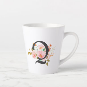 Letter Q Latte Mug
