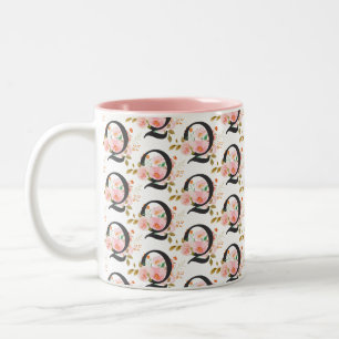 Letter Q Two-Tone Coffee Mug