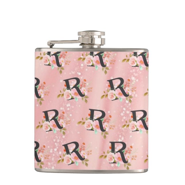 Letter R Hip Flask (Front)