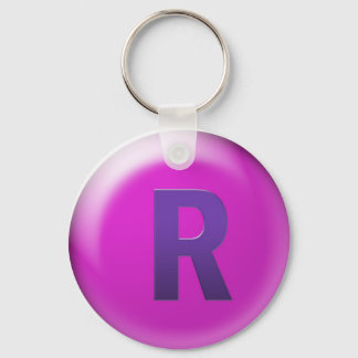 Letter R Keychain