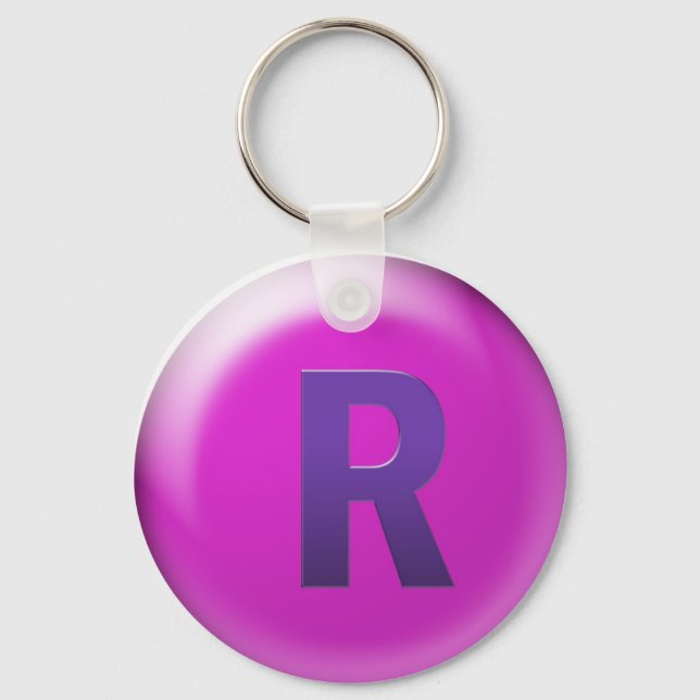 Letter R Keychain (Front)