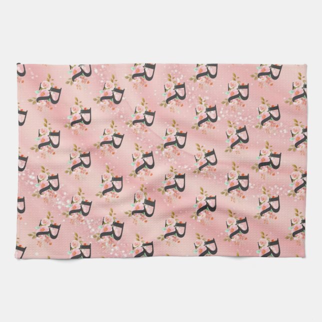 Letter R Kitchen Towel (Horizontal)