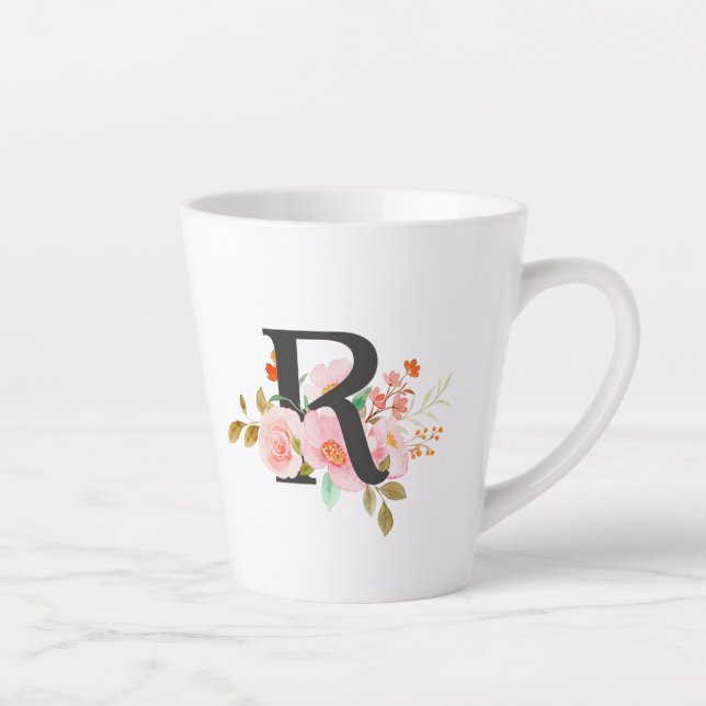Letter R Latte Mug (Right)