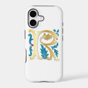 Letter R Monogram Fleur de lis