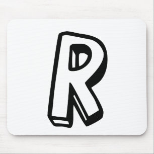 Letter R Mouse Pad