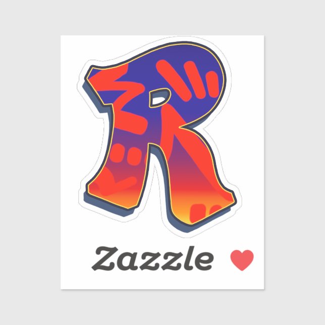 Letter R — Night Sky (Sheet)