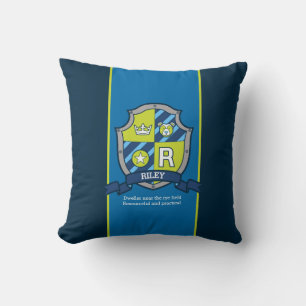 Letter R Riley name meaning custom Throw Pillow