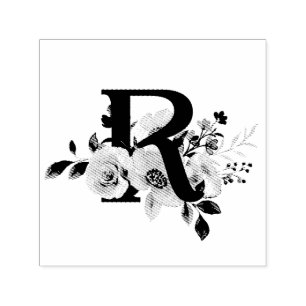 Letter R Self-inking Stamp