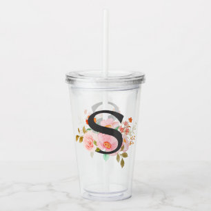 Letter S Acrylic Tumbler