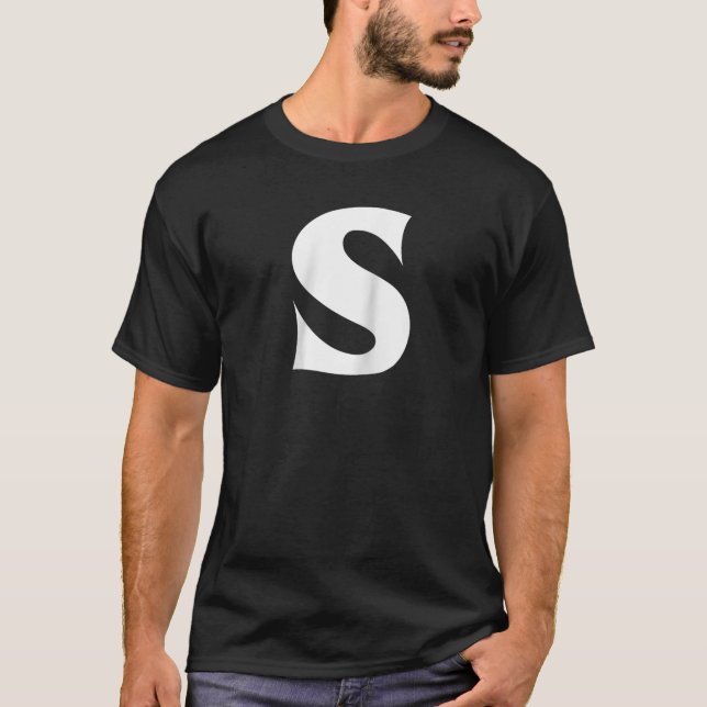 Letter S Bleu Halloween Chipmunk Carnival Group Co T-Shirt (Front)