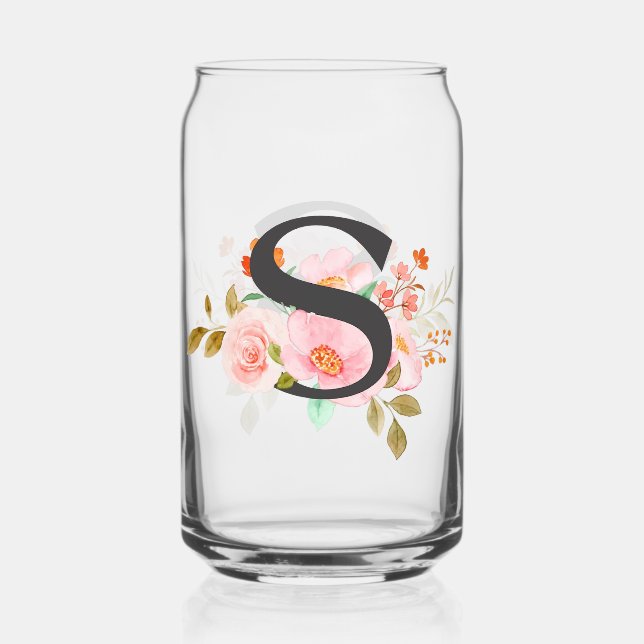 Letter S Can Glass (Front)