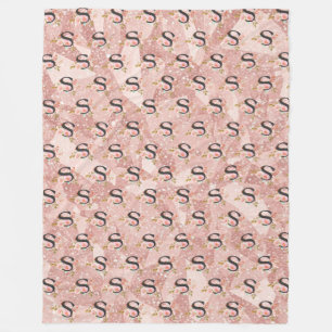 Letter S Fleece Blanket