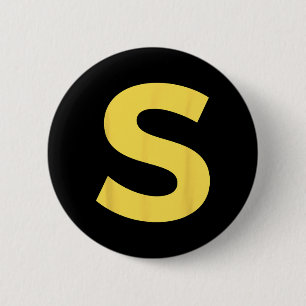 Letter S Funny Group Matching Halloween Costume 2 Inch Round Button