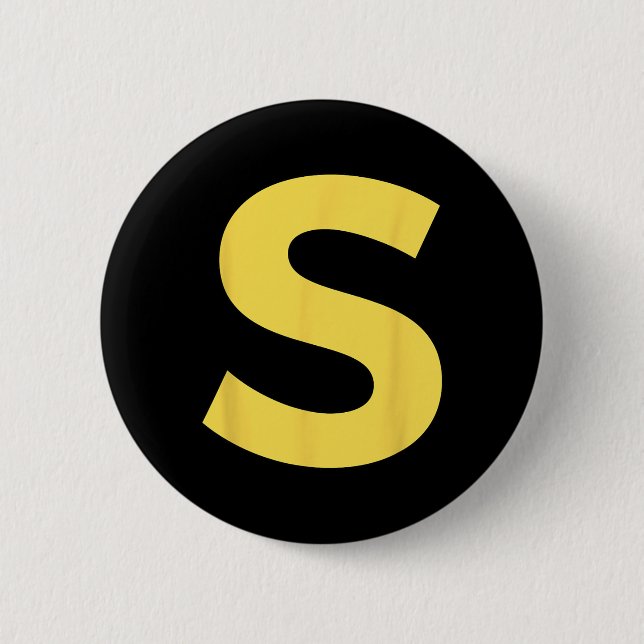 Letter S Funny Group Matching Halloween Costume  2 Inch Round Button (Front)