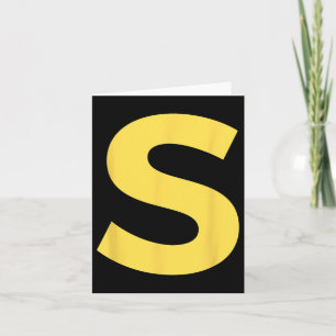 Letter S Funny Group Matching Halloween Costume Card