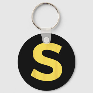 Letter S Funny Group Matching Halloween Costume Keychain