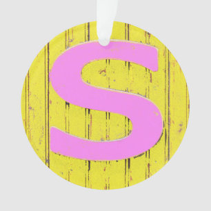Letter s ornament