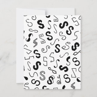 Letter S pattern Card
