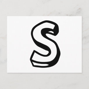 Letter S Postcard