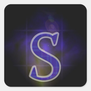 Letter S Square Sticker