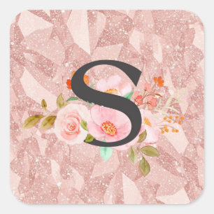 Letter S Square Sticker