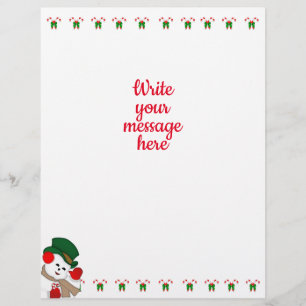 Letter-size Christmas Stationery