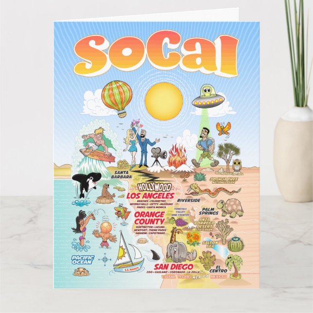 Letter Sized SoCal Blank Card (Front)