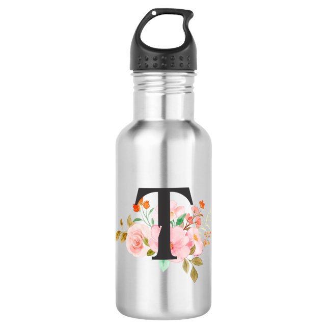 Letter T 532 Ml Water Bottle (Front)