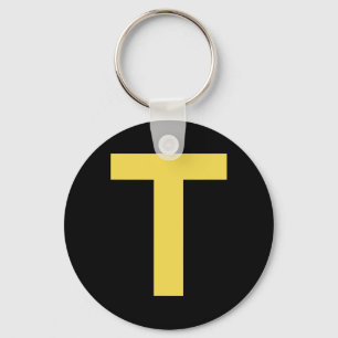 Letter T Fun Chipmunk Group Matching Halloween Cos Keychain