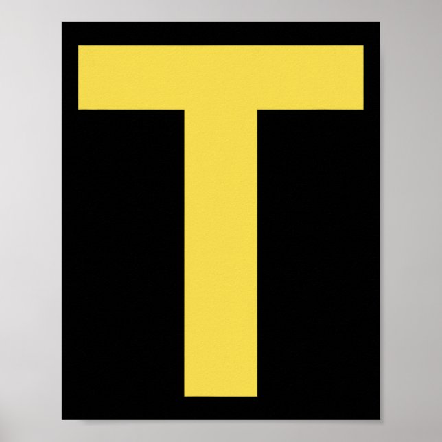 Letter T Fun Chipmunk Group Matching Halloween Cos Poster (Front)