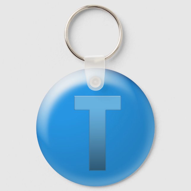 Letter T Keychain (Front)